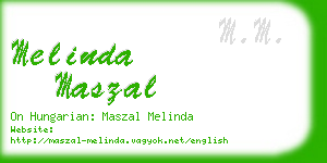 melinda maszal business card